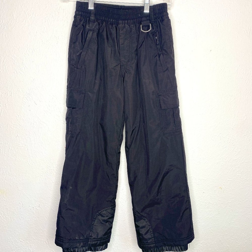Sport Essentials boy's size 8, snow/ski pants with waterproof fabric in black